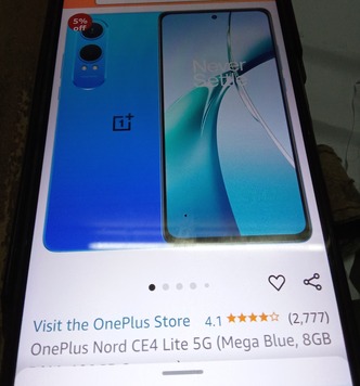 One Plus Nord CE 4 Lite 5G* User friendly Mobile  @ Amazon